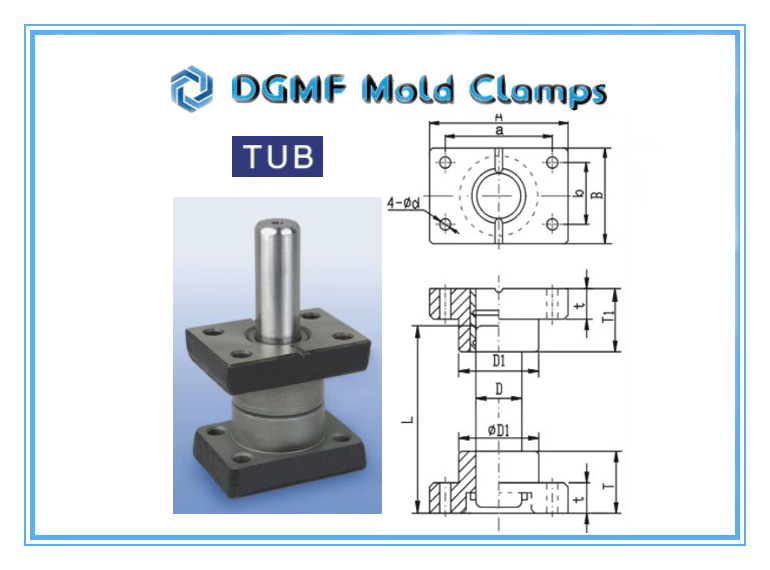 DGMF Mold Clamps Co., Ltd - TUB Plain Guide Post Set Drawing