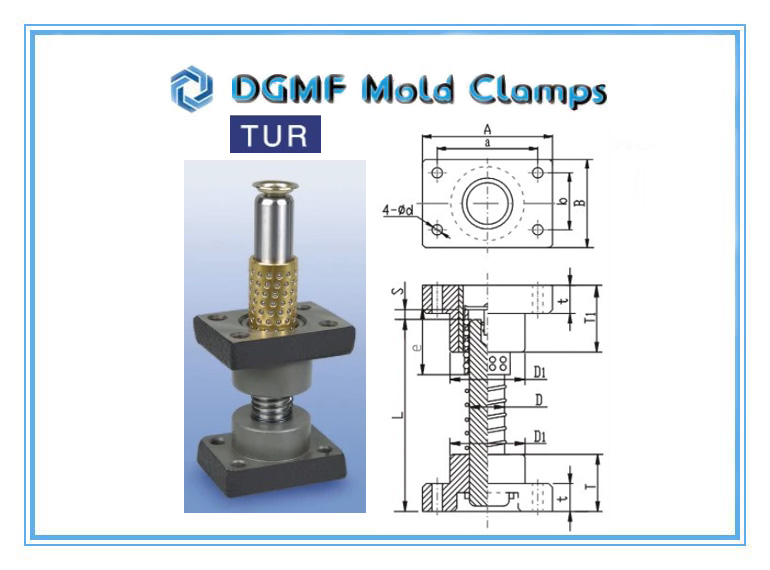 DGMF Mold Clamps Co., Ltd - TUR Series Ball Guide Post Set Drawing