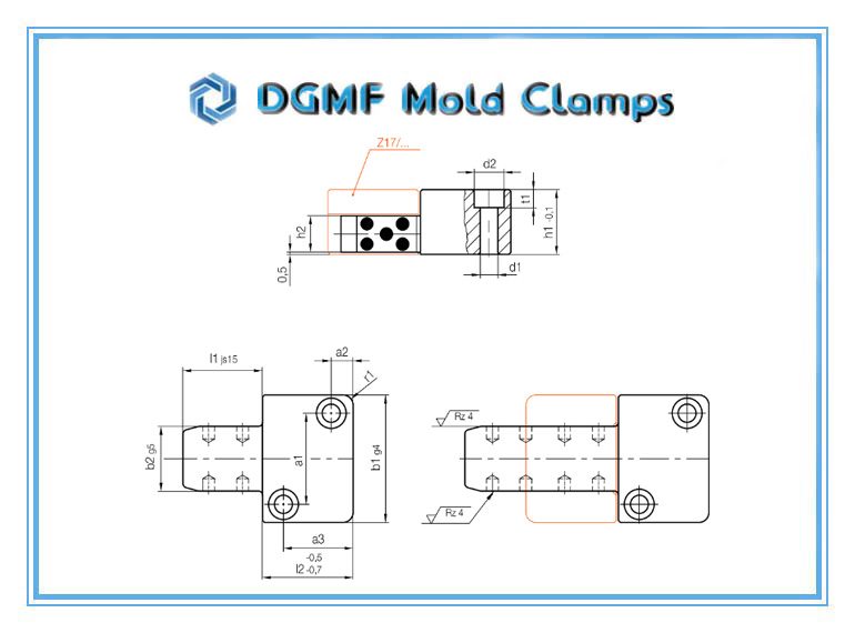 DGMF Mold Clamps Co., Ltd - Z07 Self-lubricating Square Guide Bar Drawing