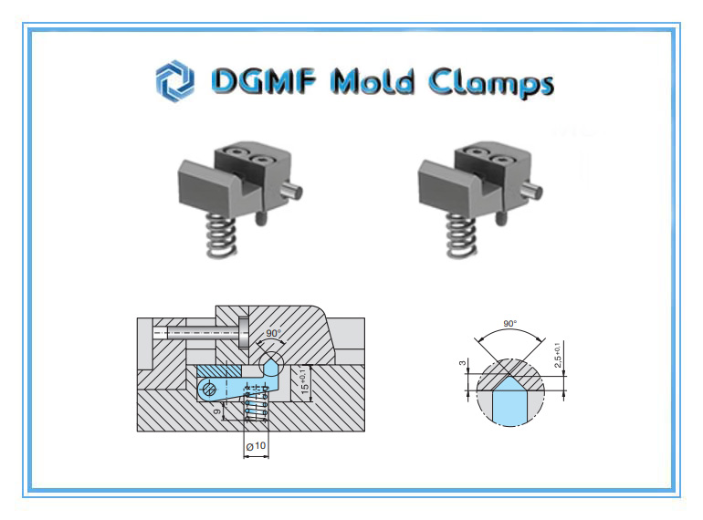 DGMF Mold Clamps Co., Ltd - Z5135 Z5136 Injection Mold Component Slide Retainer Installation