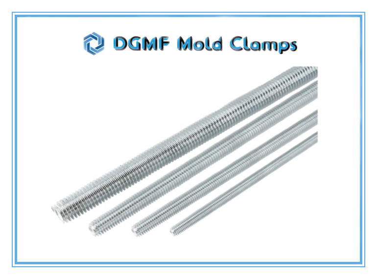 DGMF Mold Clamps Co. Ltd Zinc Plated Carbon Steel 1 Meter Long Fully Threaded Rods