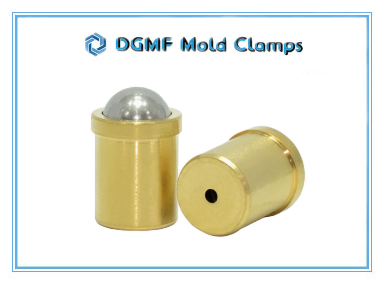 DGMF Mold Clamps Co., ltd - Brass Smooth Version Press-Fit Spring Ball Plunger With Collar And Hole