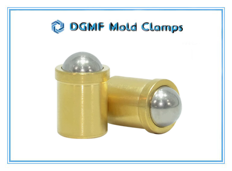 DGMF Mold Clamps Co., ltd - Press-Fit Ball Nose Spring Plunger Brass Smooth With Collar